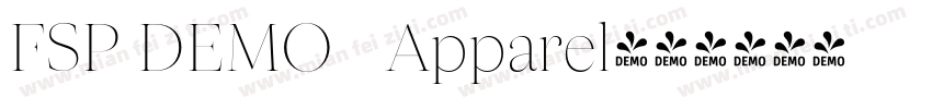 FSP DEMO   Apparel字体转换